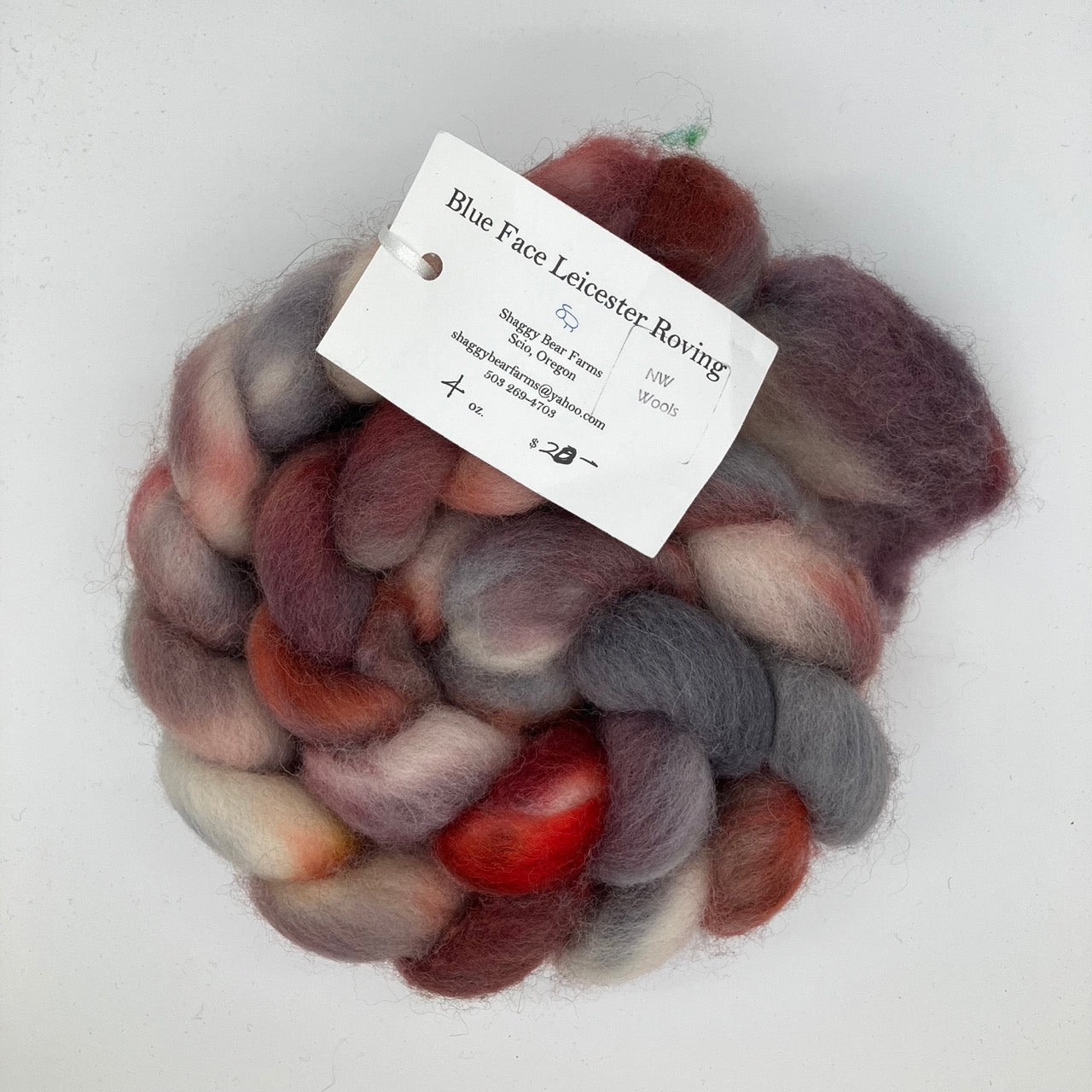 Shaggy Bear Farms Hand-Dyed Roving