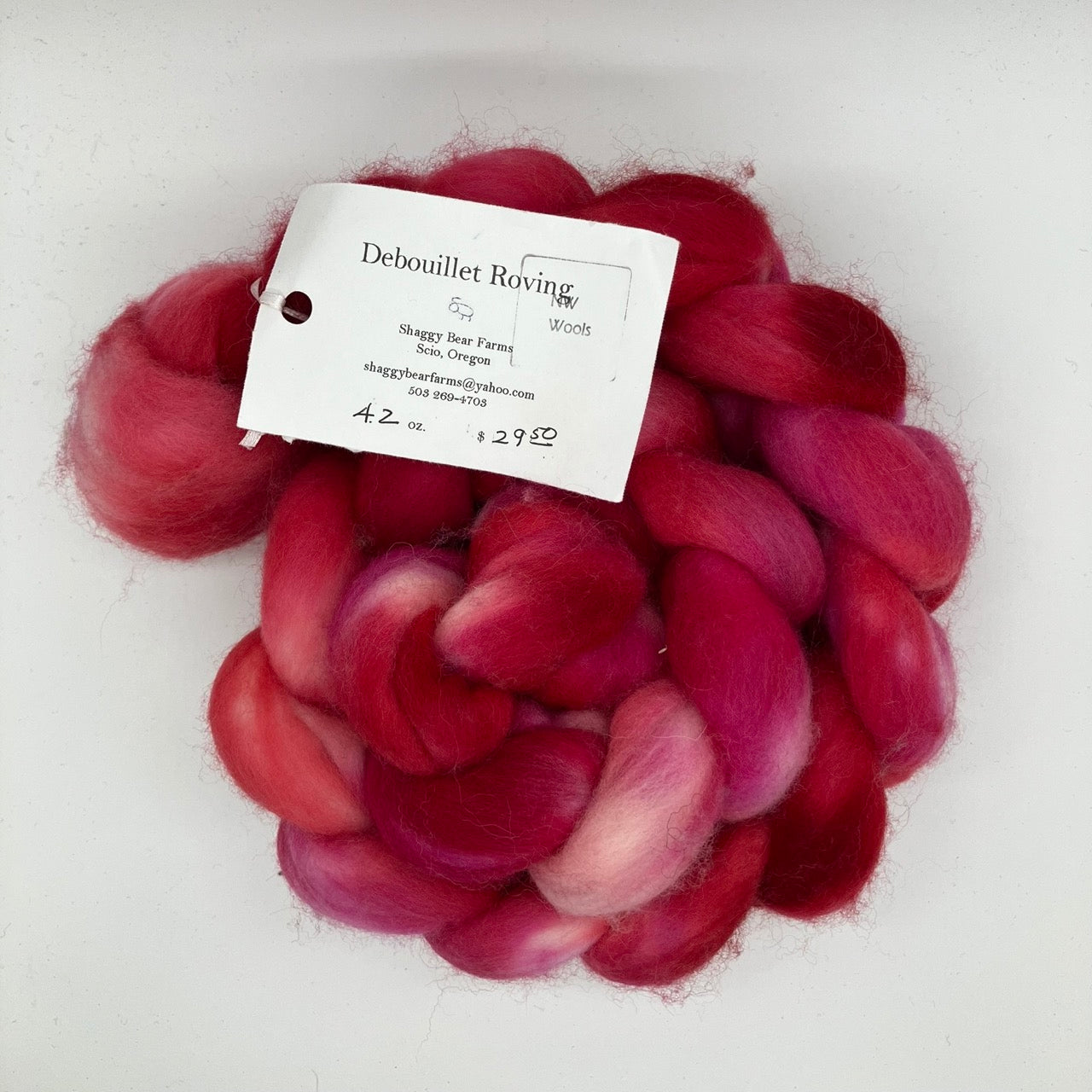 Shaggy Bear Farms Hand-Dyed Roving