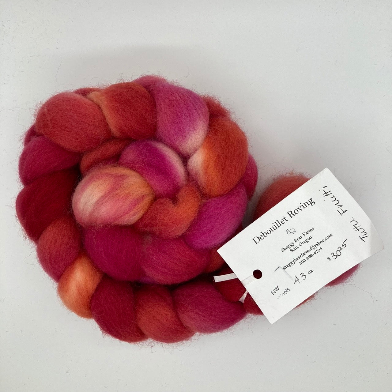 Shaggy Bear Farms Hand-Dyed Roving