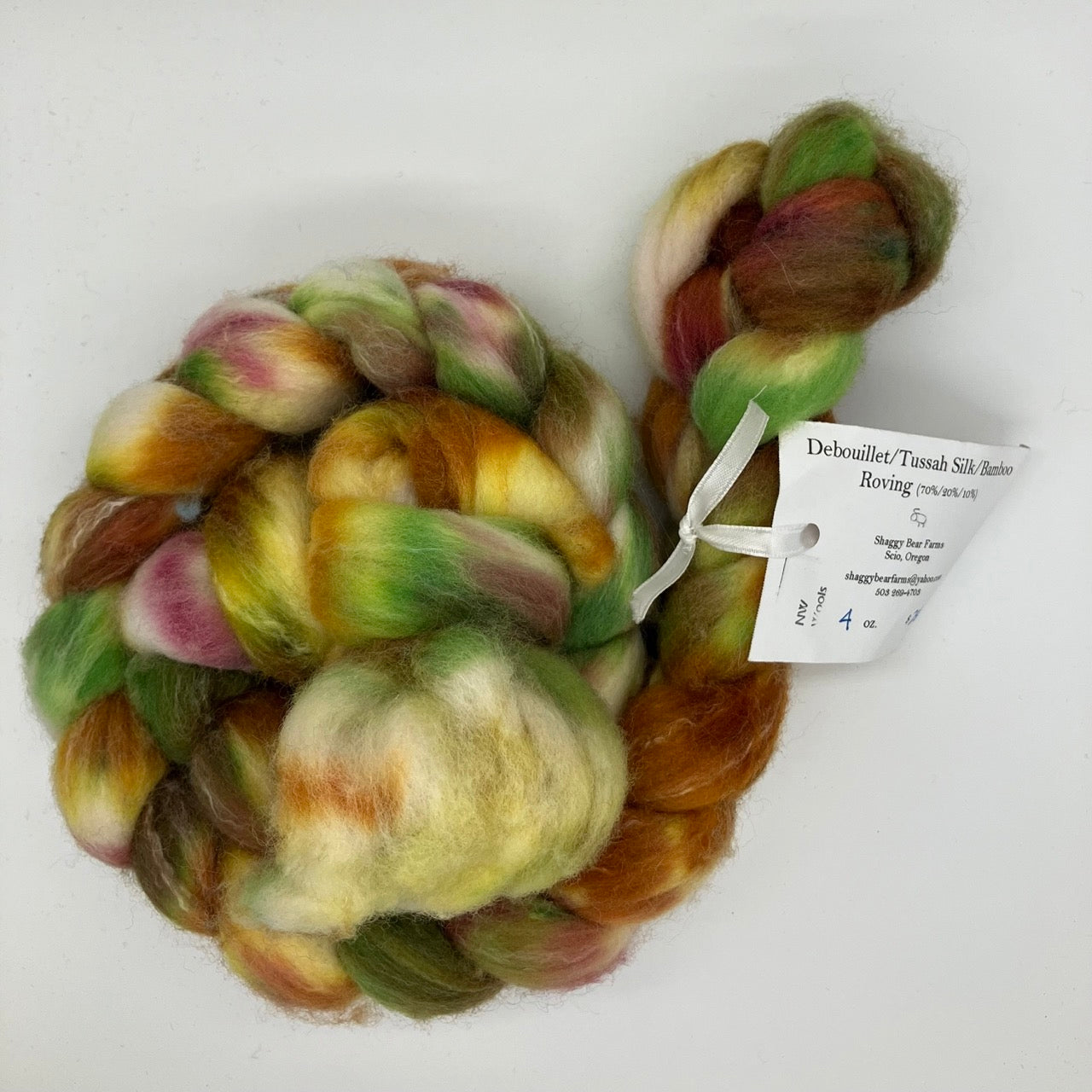 Shaggy Bear Farms Hand-Dyed Roving