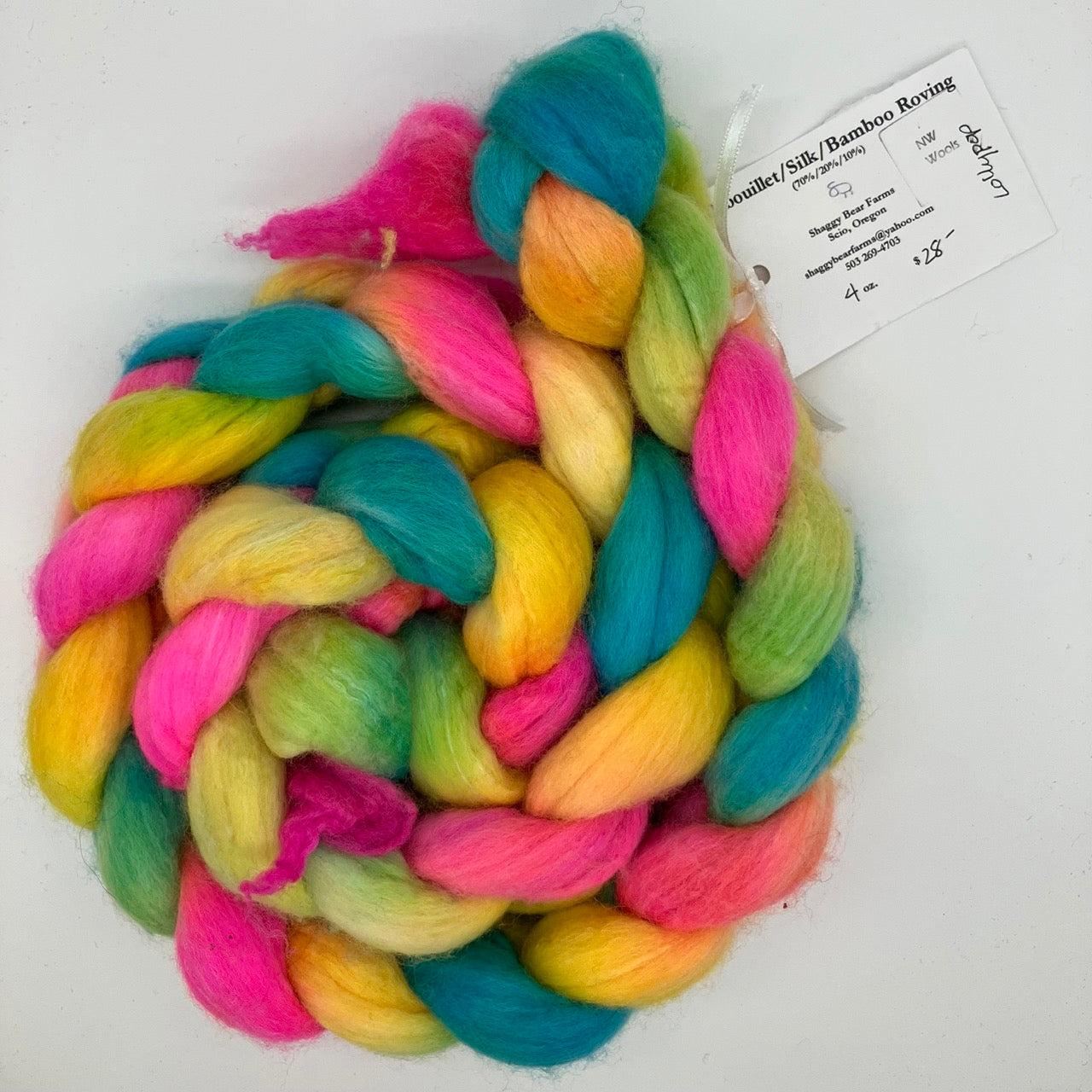 Shaggy Bear Farms Hand-Dyed Roving