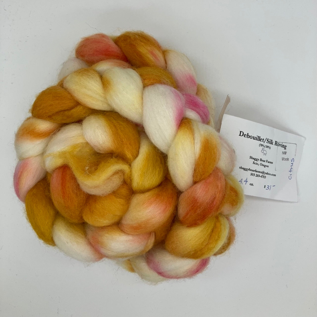 Shaggy Bear Farms Hand-Dyed Roving