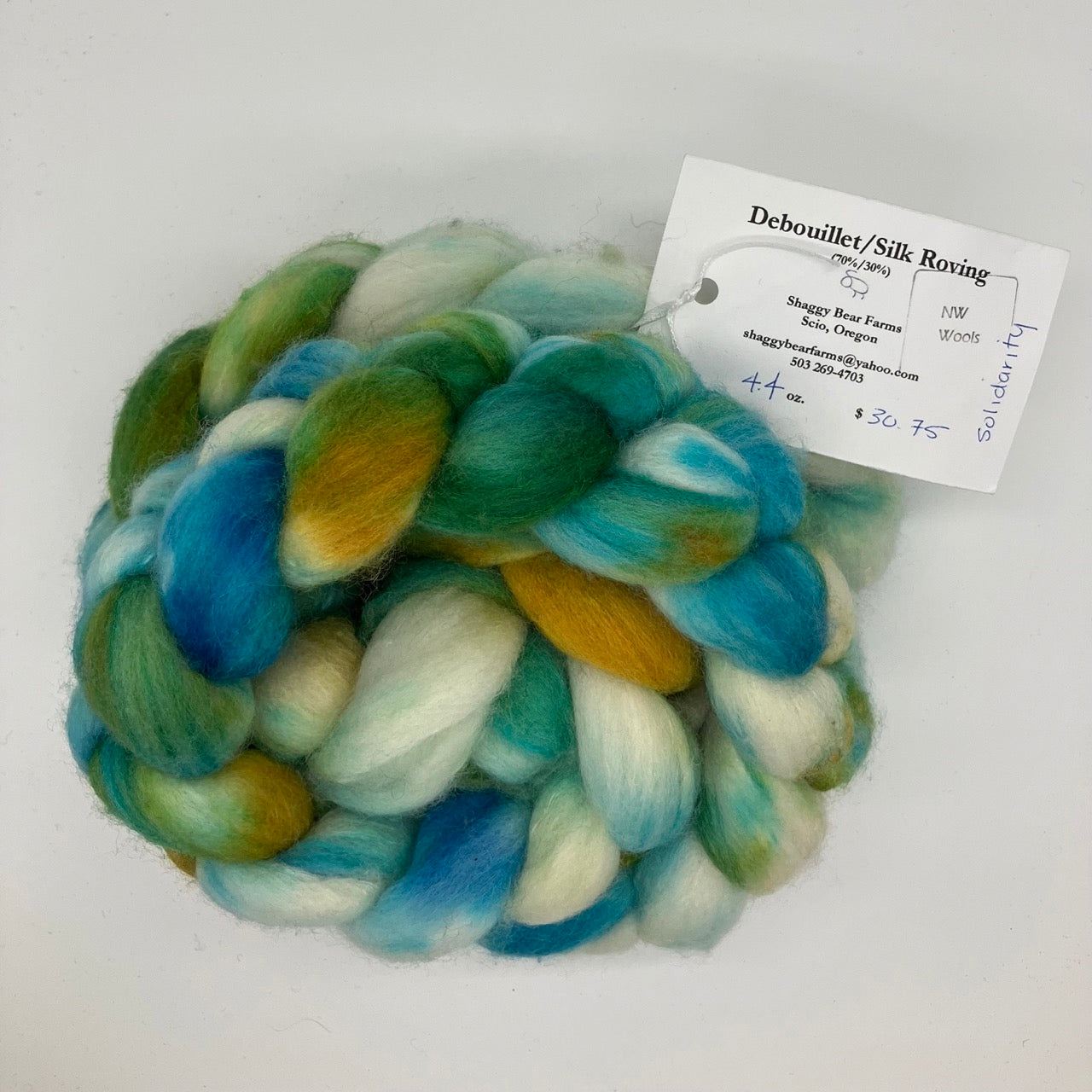 Shaggy Bear Farms Hand-Dyed Roving