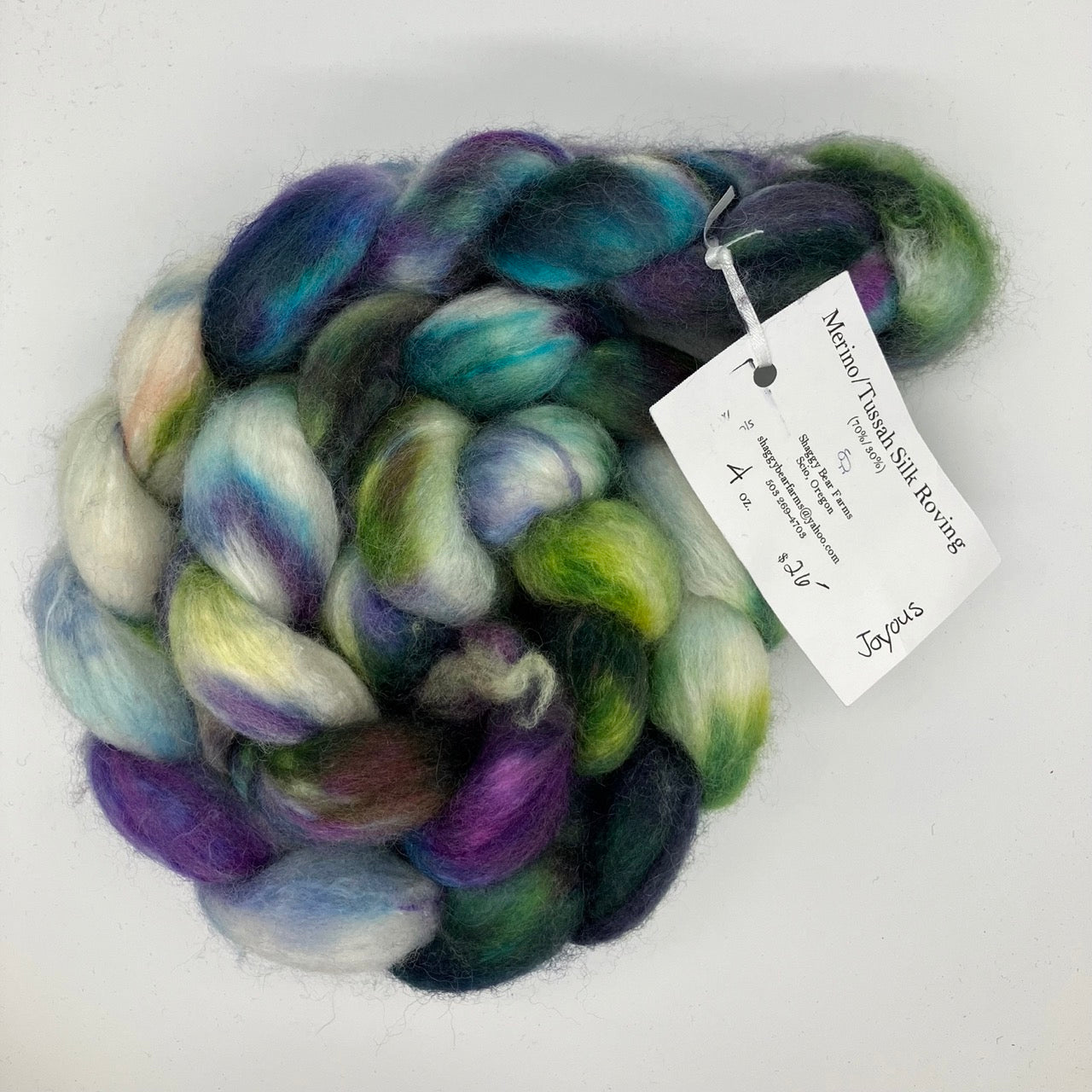 Shaggy Bear Farms Hand-Dyed Roving