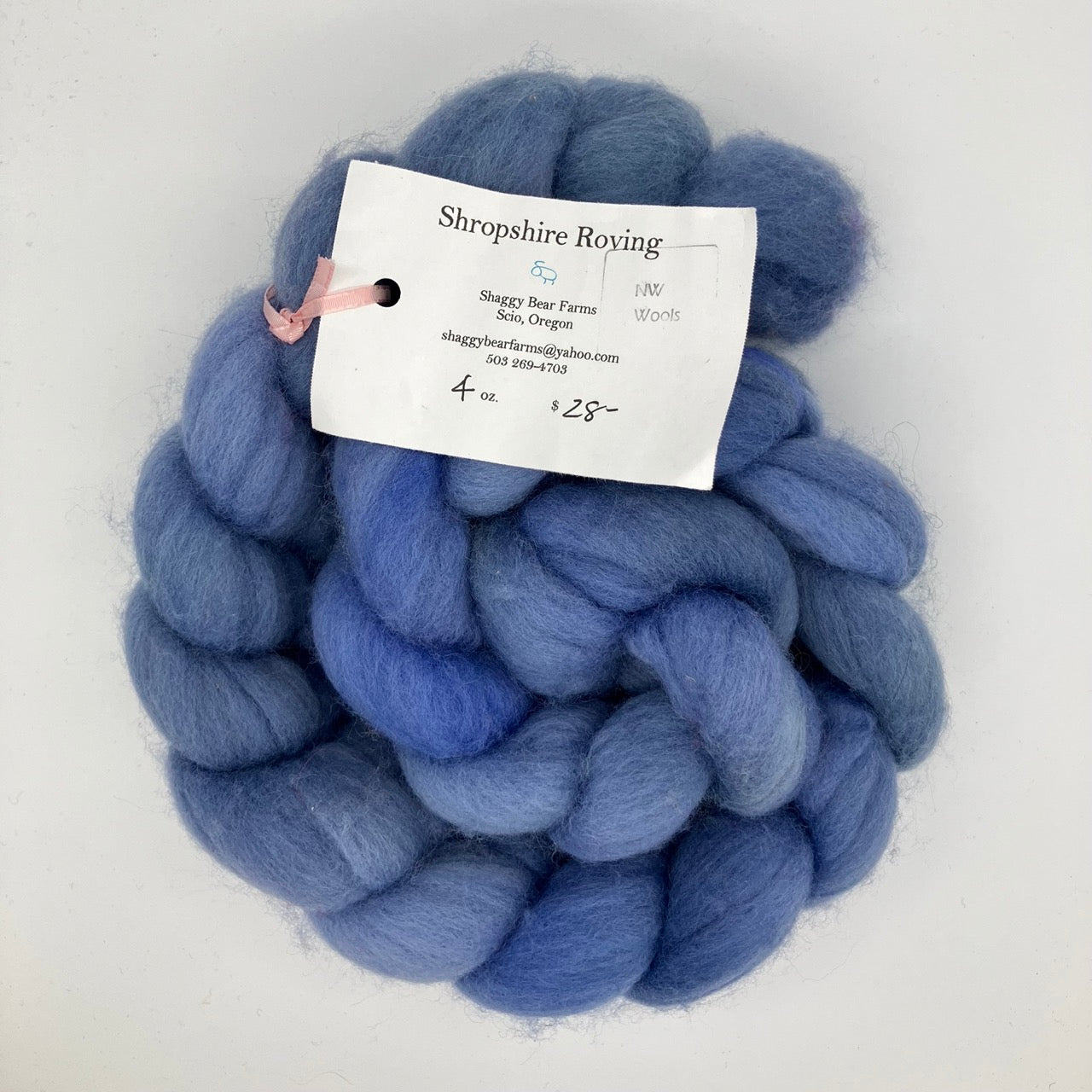 Shaggy Bear Farms Hand-Dyed Roving