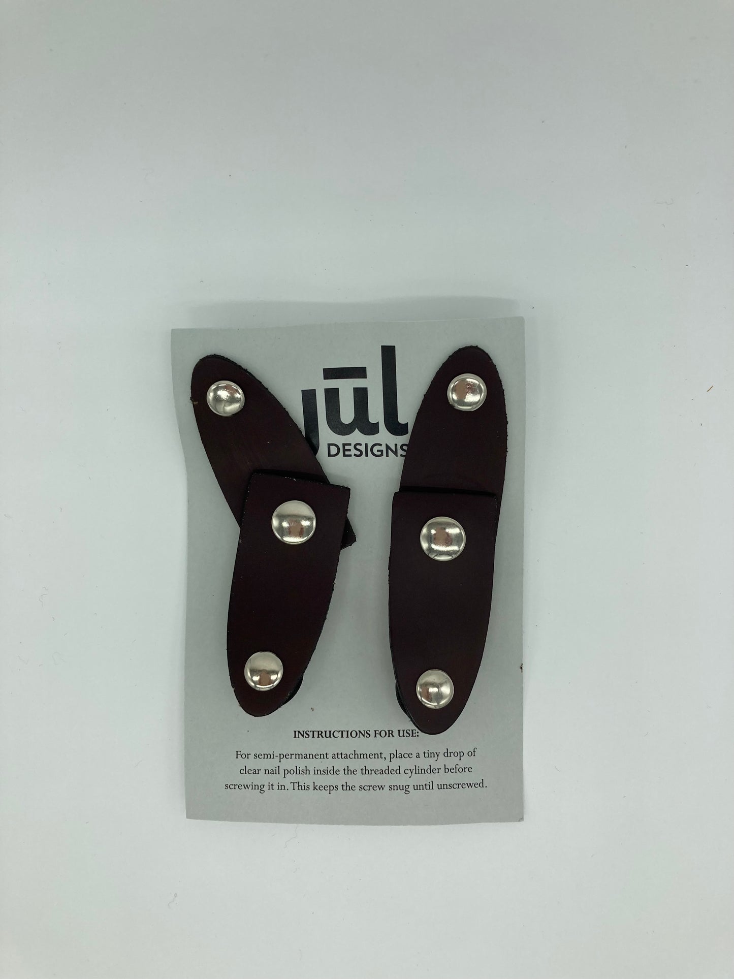 Jul Designs Screw-In Leather Closures