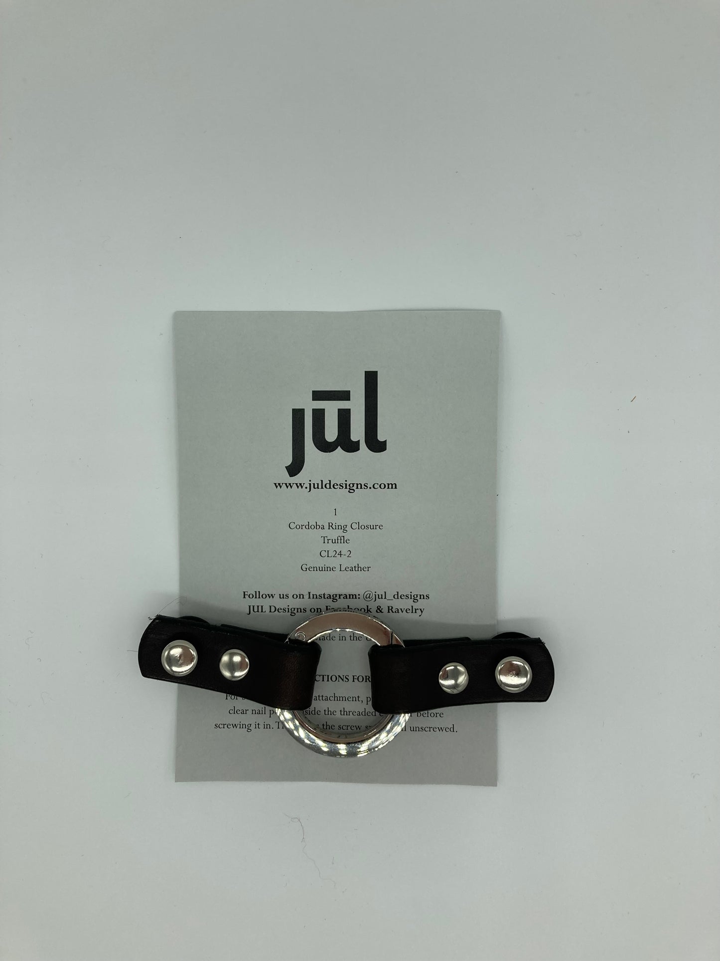 Jul Designs Screw-In Leather Closures