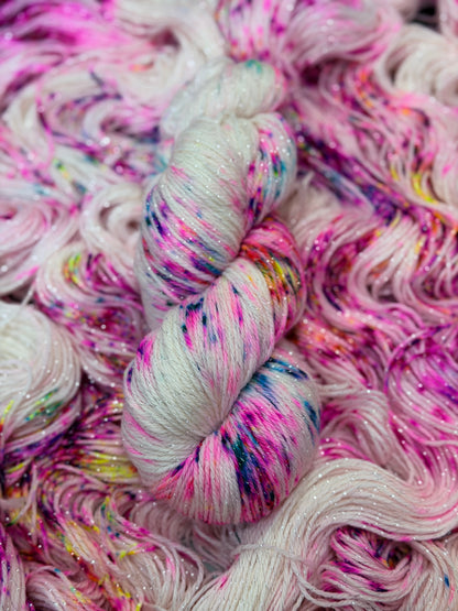 Silver Star Sparkle Sock
