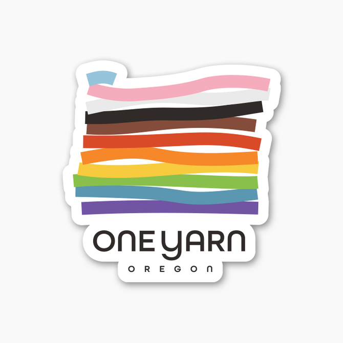 One Yarn Oregon Sticker