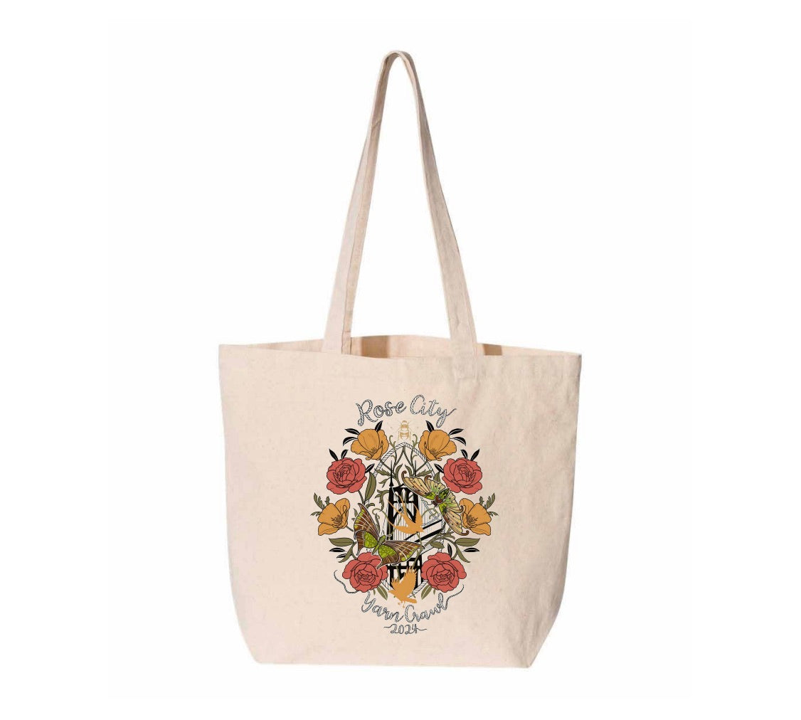 2024 Rose City Yarn Crawl Tote Bag