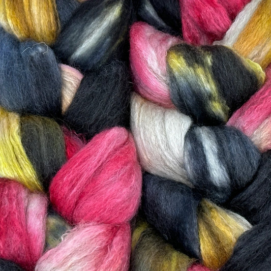 Merino/BFL/Silk Roving