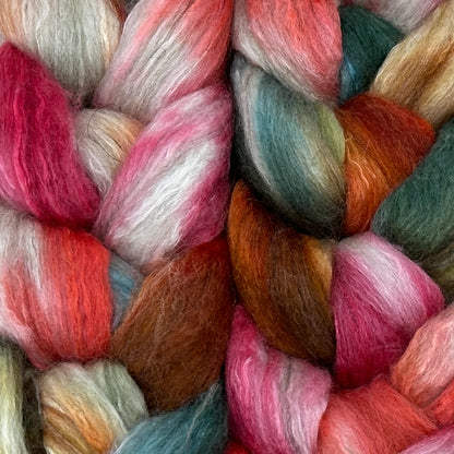 Merino/BFL/Silk Roving