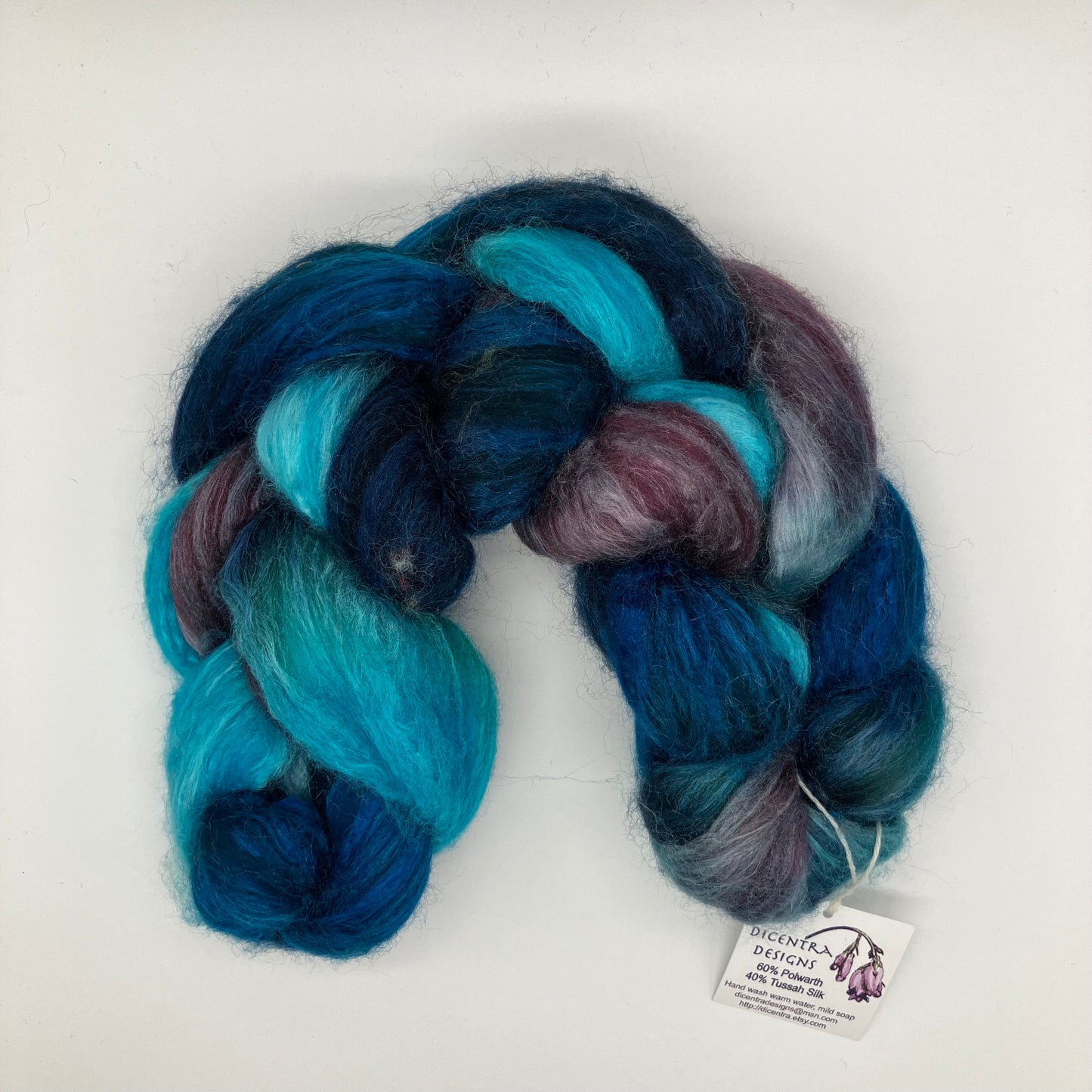 Polwarth/Silk Roving