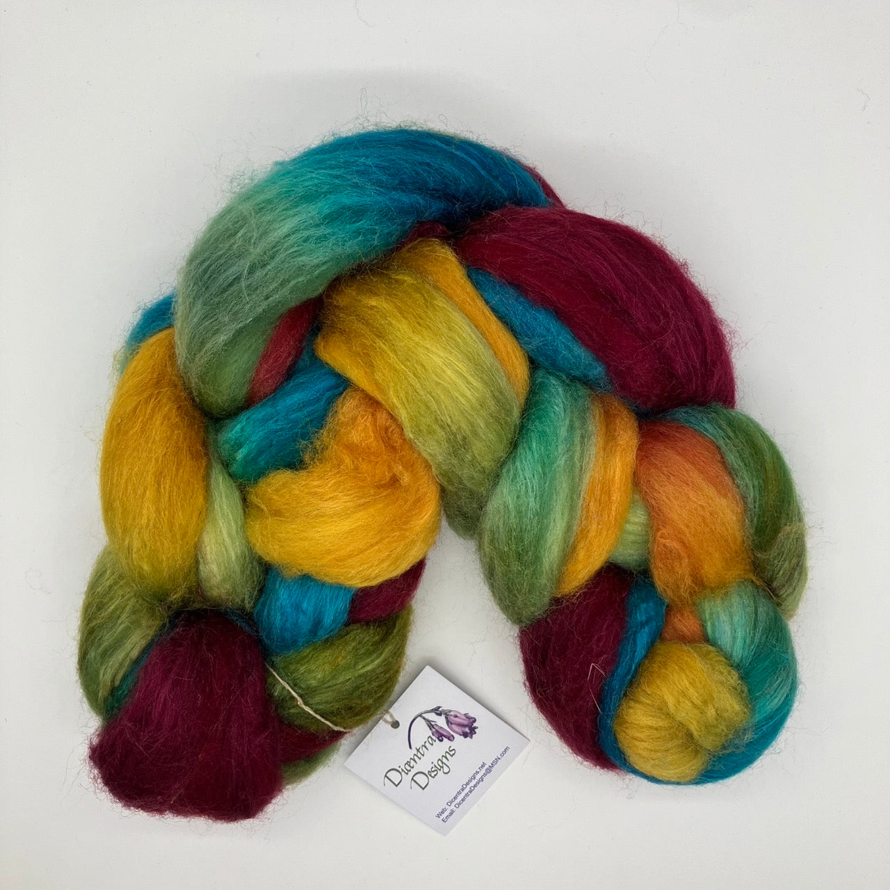 Polwarth/Silk Roving