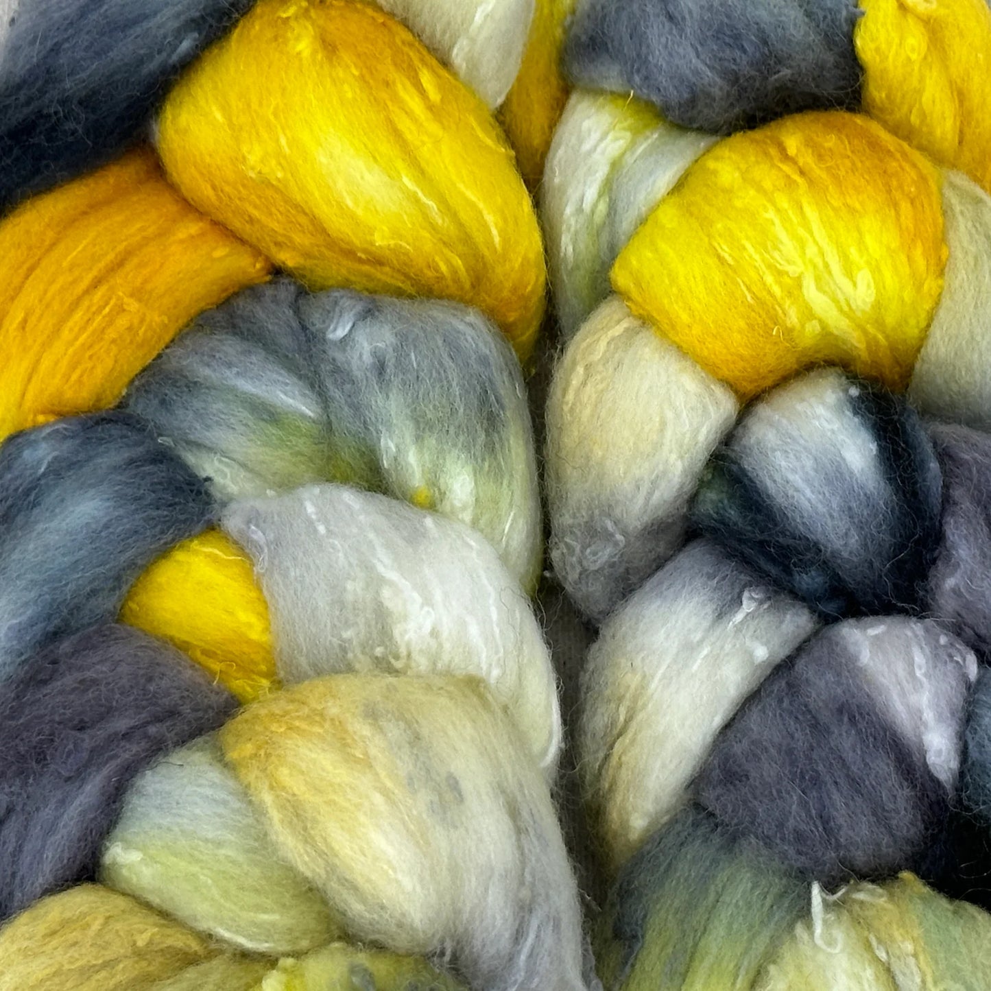 Merino/Silk Slubs Roving