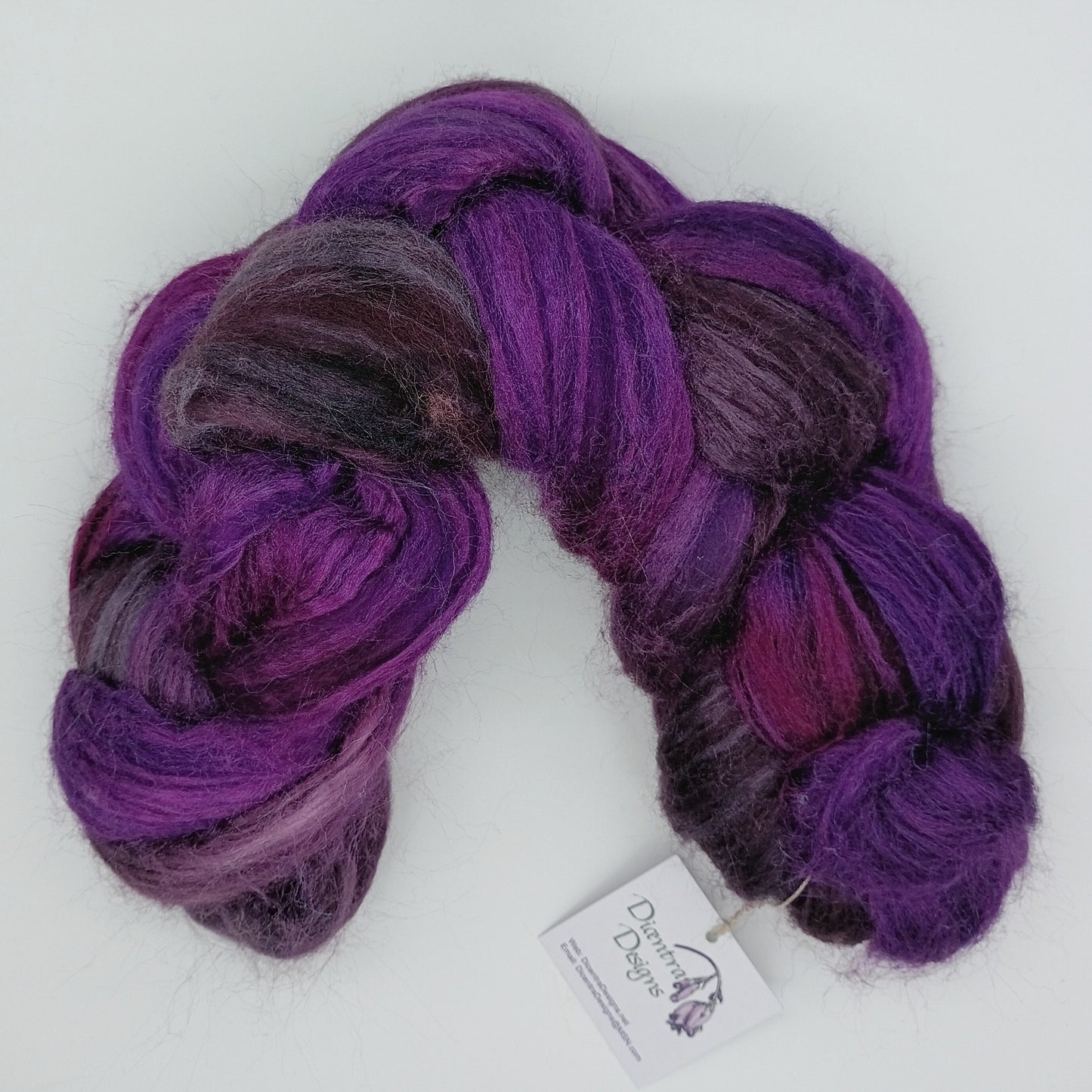 Polwarth/Silk Roving 60/40