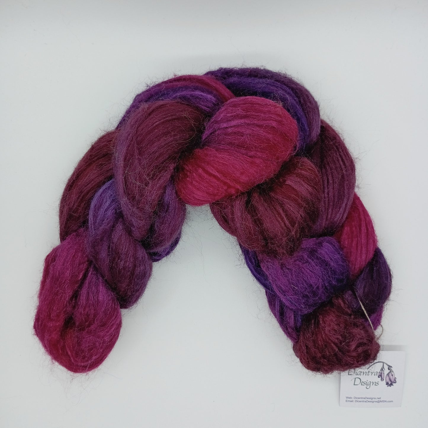 Polwarth/Silk Roving 60/40
